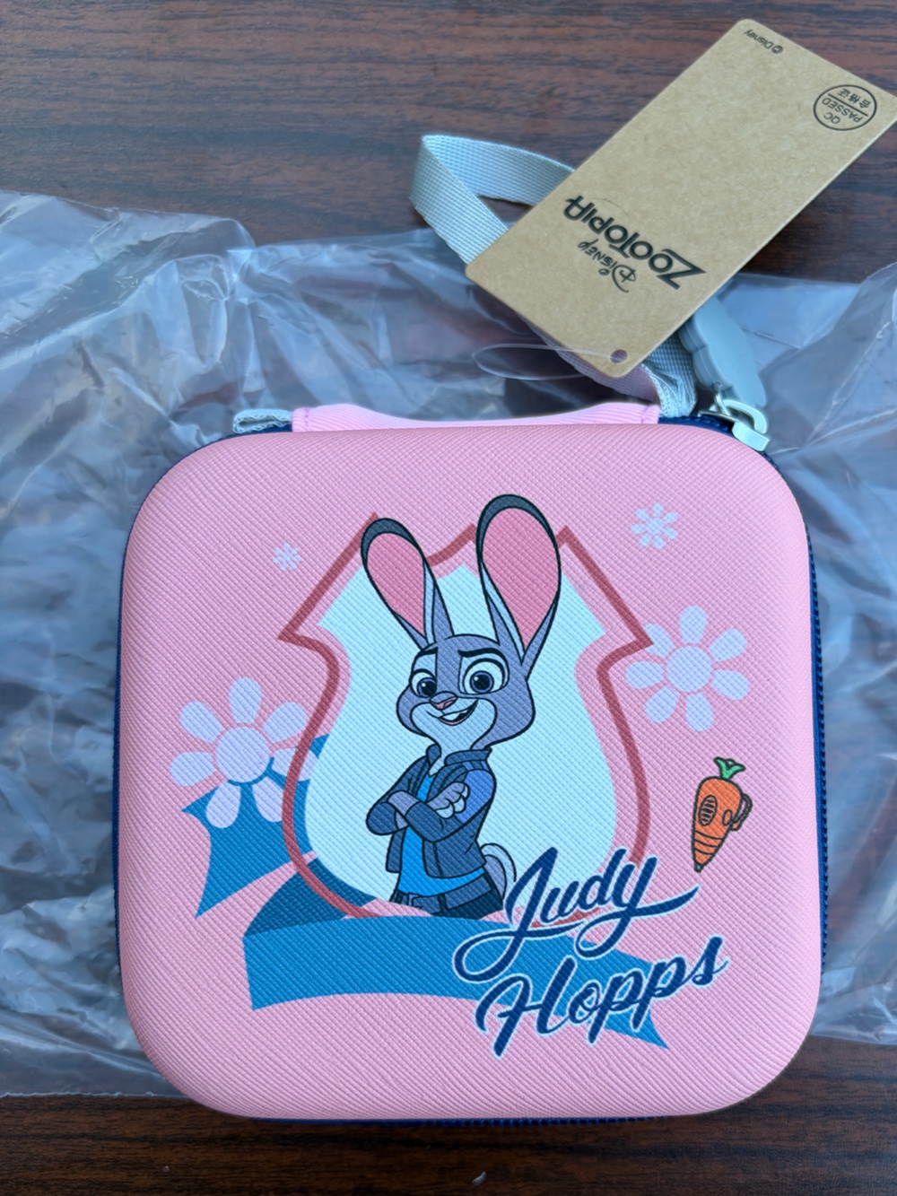 Disney Zootopia Judy Hopps Storage Bag Carrying Case Pink New With Tags